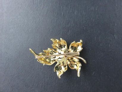 Broche or jaune 750 millièmes représentant...