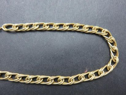 Collier chaîne or jaune 750 millièmes maille...