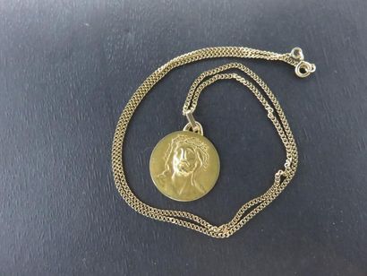 Chaîne or jaune 750 millièmes, maille gourmette,...