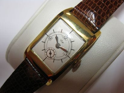 LIP
Montre bracelet en or jaune 750 millièmes,...