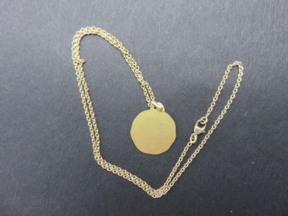 Chaîne or jaune 750 millièmes, maille forçat...