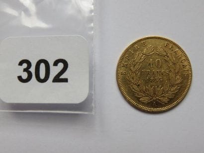 Monnaie or - 10 Francs Napoléon III tête...