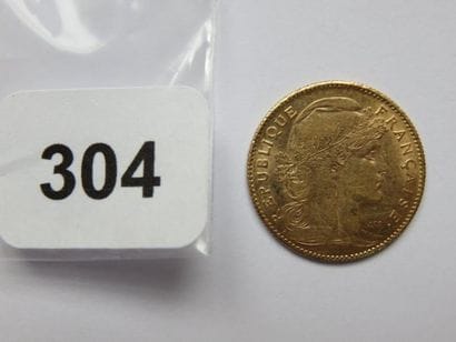 Monnaie or - 10 Francs Coq 1910 TTB
