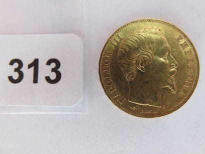 Monnaie or - 20 Francs Napoléon III, tête...