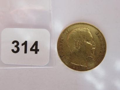 Monnaie or - 20 Francs Napoléon III, tête...