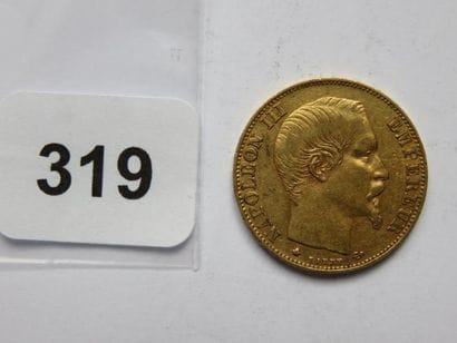 Monnaie or - 20 Francs Napoléon III, tête...