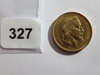 Monnaie or - 20 Francs Napoléon III, tête...