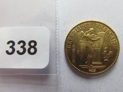 Monnaie or - 20 Francs Génie 1891 A TTB+...