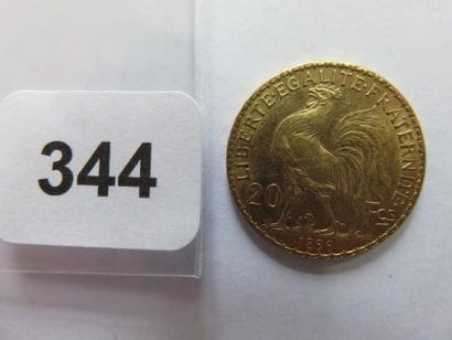 Monnaie or - 20 Francs Coq 1899 TTB à +