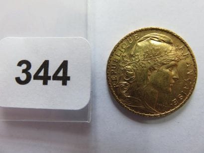 Monnaie or - 20 Francs Coq 1899 TTB à +