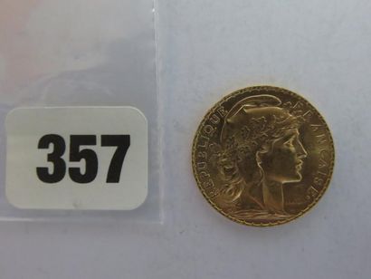 Monnaie or - 20 Francs Coq 1914 SUP