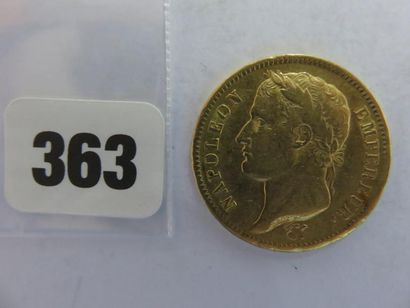 Monnaie or - 40 Francs Napoléon Ier, tête...
