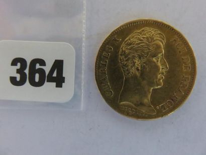 Monnaie or - 40 Francs Charles X 1830 A (tranche...