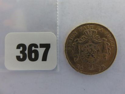 Monnaie or - Belgique - 20 Francs Léopold...