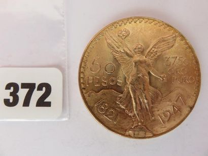 Monnaie or - Mexique - 50 Pesos 1947 SUP