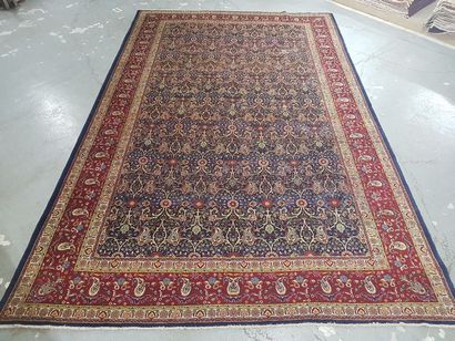 Tapis d'IranTEBRIZ en laine points noués...