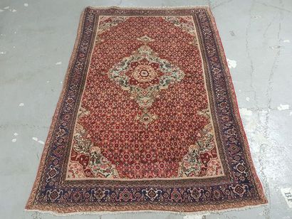 Tapis d'Iran BIDJAR en laine points noués...