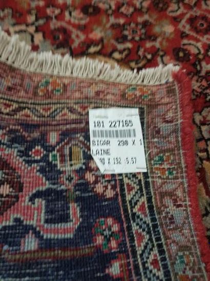 Tapis d'Iran BIDJAR en laine points noués...