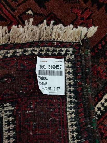 Tapis d'Iran ZABOL en laine points noués...