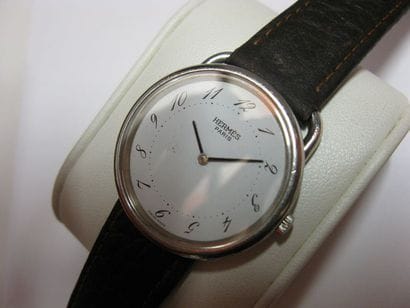 HERMES
Montre bracelet, en acier, modèle...