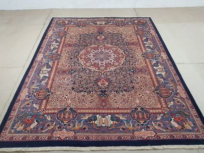 Tapis d'Iran KACHEMAR en laine points noués...