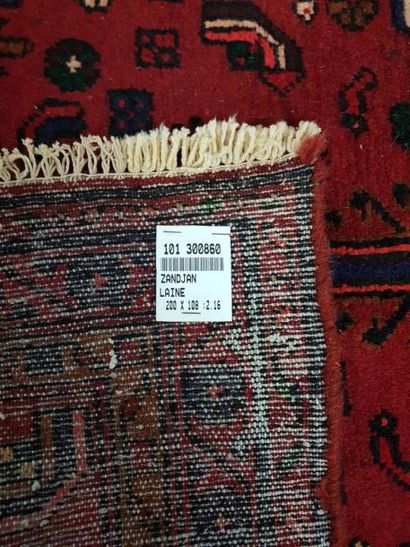 Tapis d'Iran ZANDJAN en laine points noués...