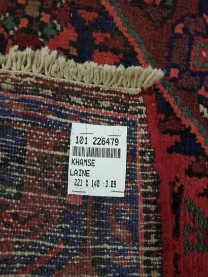 Tapis d'Iran KHAMSEH en laine points noués...