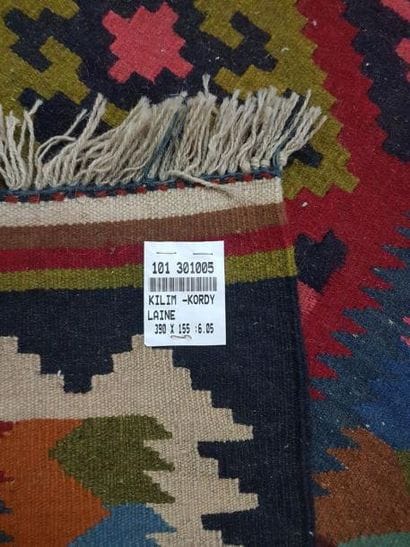 Tapis d'Iran KILIM KORDY en laine points...