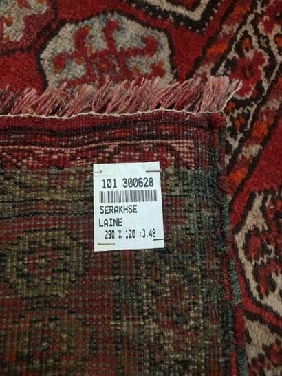 Tapis d'Iran SERAKHSE en laine points noués...