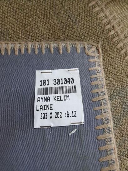 Tapis d'Iran AYNA KELIM en laine points noués...