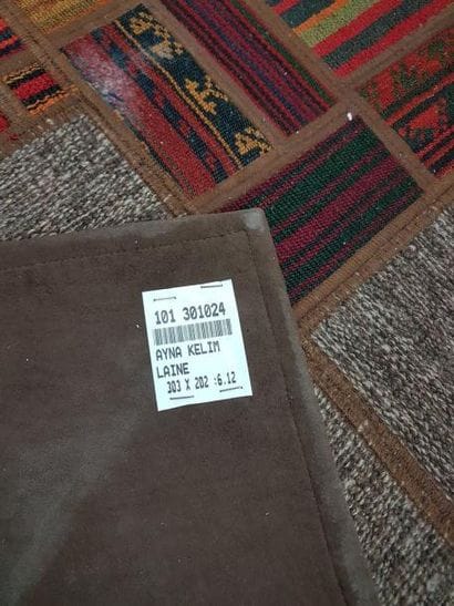 Tapis d'Iran AYNA KELIM en laine points noués...