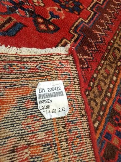 Tapis d'Iran KAMSEH en laine points noués...