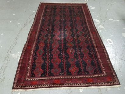 Tapis d'Iran GHOUCHAN en laine points noués...
