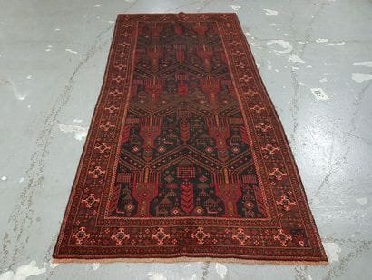 Tapis d'Iran ZABOL en laine points noués...