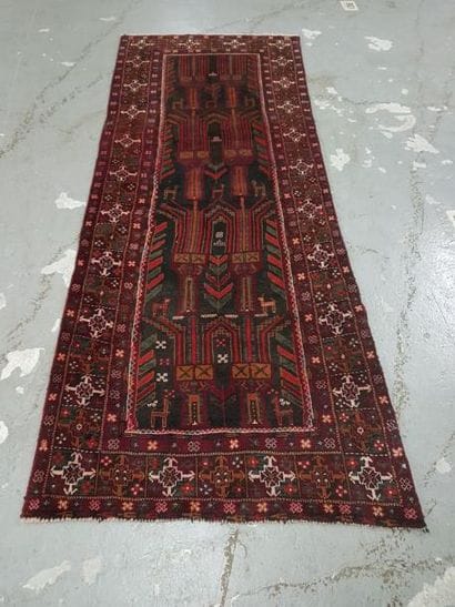 Tapis d'Iran TORBAT en laine points noués...