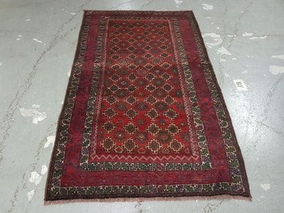 Tapis d'Iran TOURKAMAN en laine points noués...