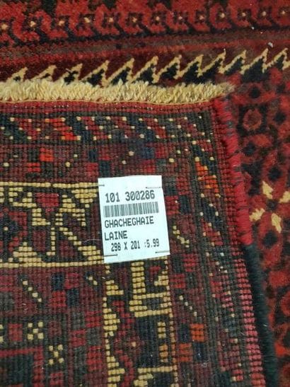 Tapis d'Iran GHACHEGHAIE en laine points...