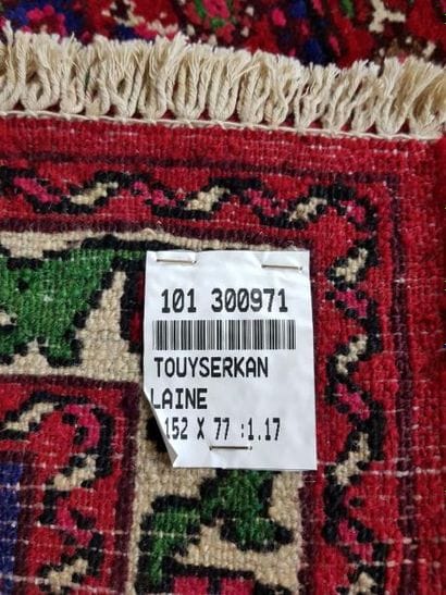 Tapis d'Iran TOUYSERKAN en laine points noués...