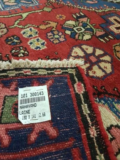 Tapis d'Iran NAHAVAND en laine points noués...
