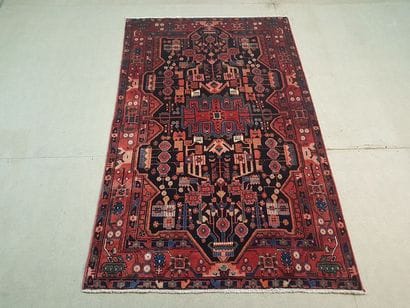 Tapis d'Iran NAHAVAND en laine points noués...