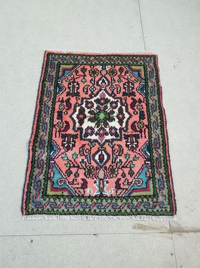 Tapis d'Iran HAMADAN en laine points noués...