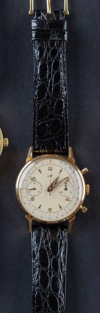 LIP
Montre bracelet chronographe en or 750...