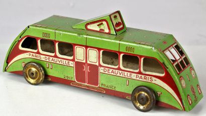 Autorail en tôle lithographiée, pliée, agrafée....