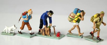 TINTIN - Mini-série Trekking. Coffret 5 figurines...
