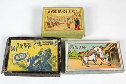 Ensemble (x3) de trois petits jeux. 1)