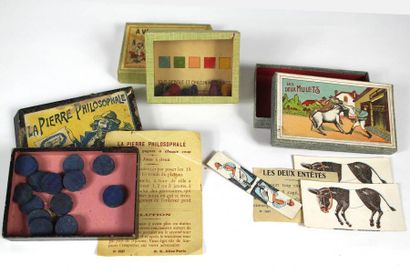Ensemble (x3) de trois petits jeux. 1)