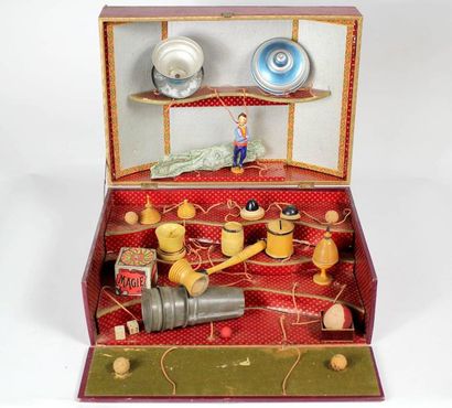 Coffret de tours de magie. Intitulé 