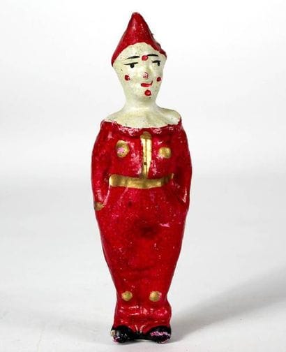 BON DUFOUR. CLOWN Blanc - Papier mâché peint....