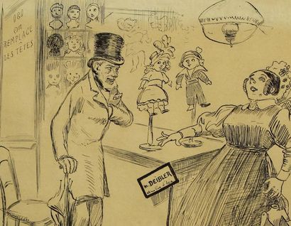 WILLETTE Adolphe Léon (1857 - 1926)
Dessin...