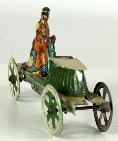 Voiture de course en métal lithographié....